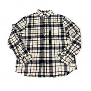 NWT Banana Republic button down plaid shirt work preppy